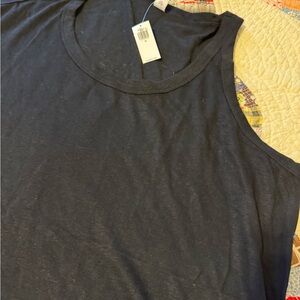 Old Navy Linen & Polyester Tank Shell 3X